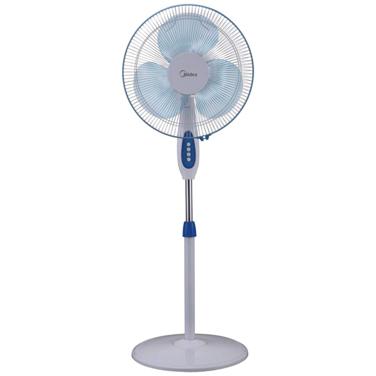 Midea Pedestal Fan, White Color, 3 Fin, FS4011V, 1 Year Service Warranty