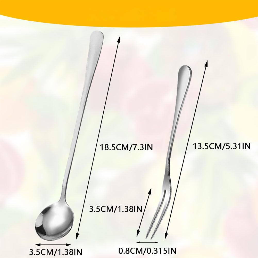 2 Stück Edelstahl-Olivenlöffel, Olivenlöffel Und Gurkengabel, Edelstahl Langer Griff Pick Jar Servierlöffel, Löffel Kochlöffe, Für Die Heimische Küche Restaurant Buffet olive Spoon