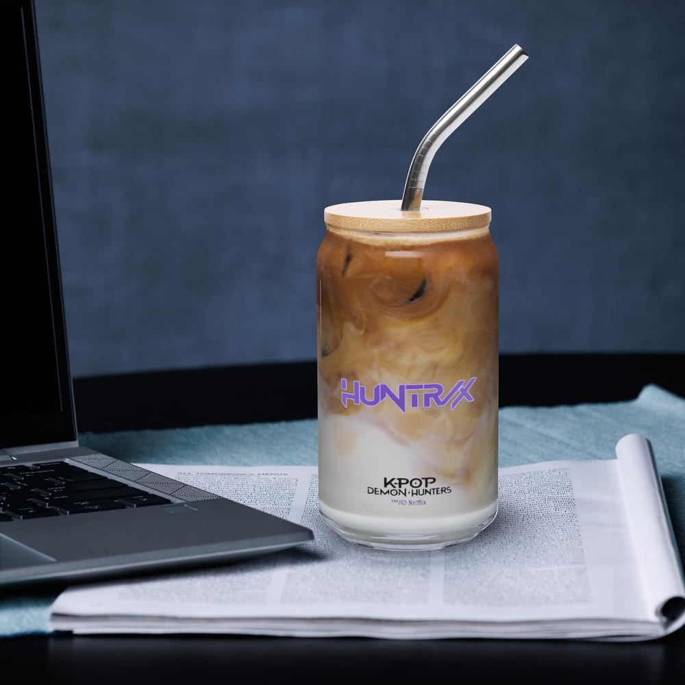 K-POP・アジア 3D GLASS Amazon.com: KPop Demon Hunters Can Shaped Glass, 16 oz Glass with