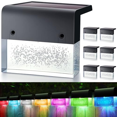 Lumière solaire extérieur jardin anti-zone d'ombre lot de 6 cubes LED étanches pour terrasse