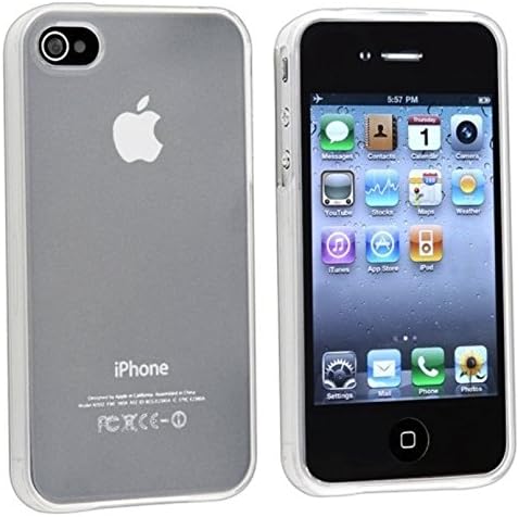 Snap-on Case compatible with Apple iPhone 4 / 4S , Clear Sky Blue Waterdrop
