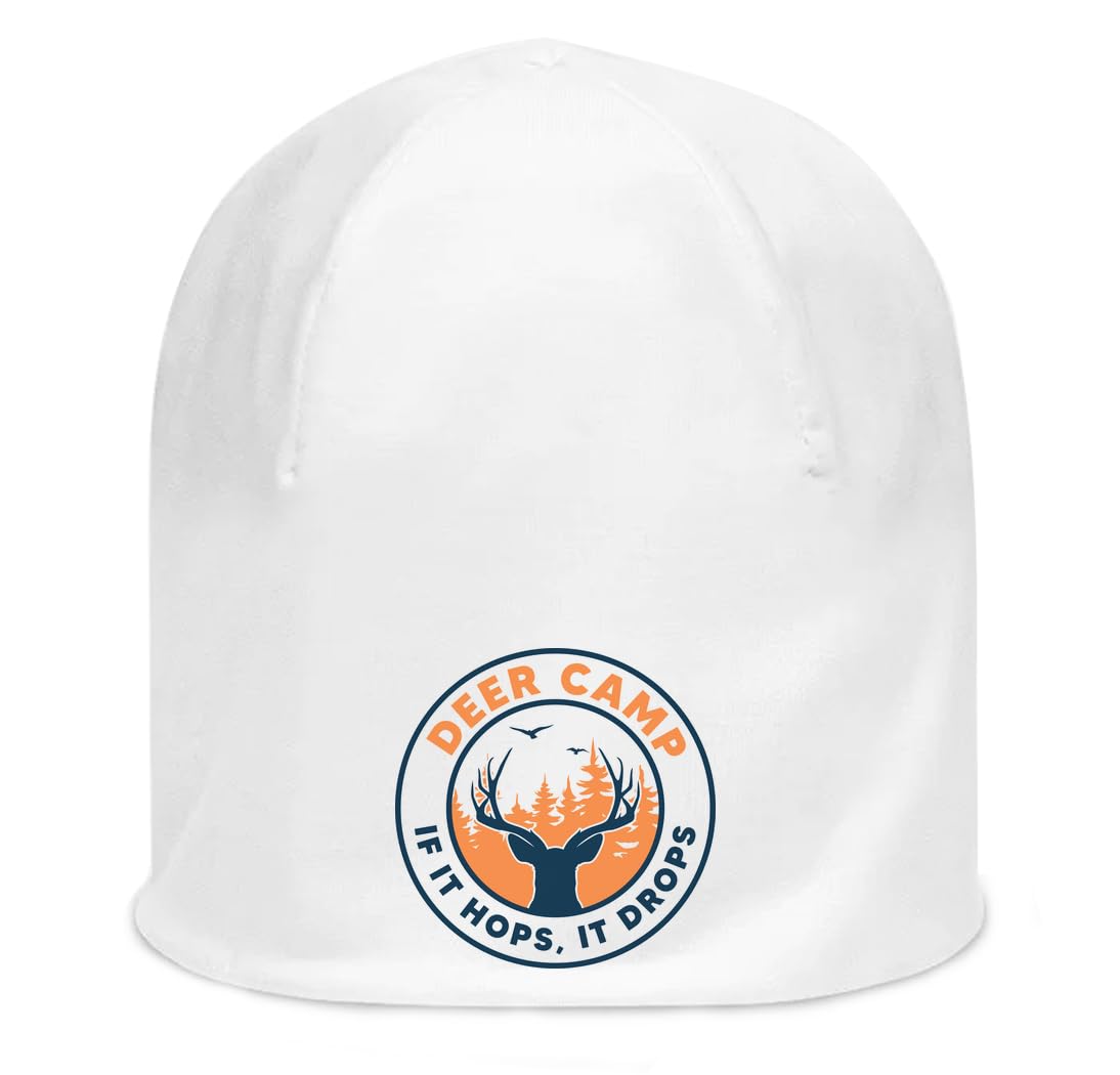 Bonnet coton fin blanc Deer Camp de qualité supérieure et extensible - 3