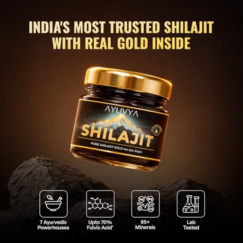 Image of Ayuvya Shilajit Helps in Boosting Stamina & Vitality I With 70% Fulvic Acid I For Men & Women 20gm, As Seen on Shark Tank