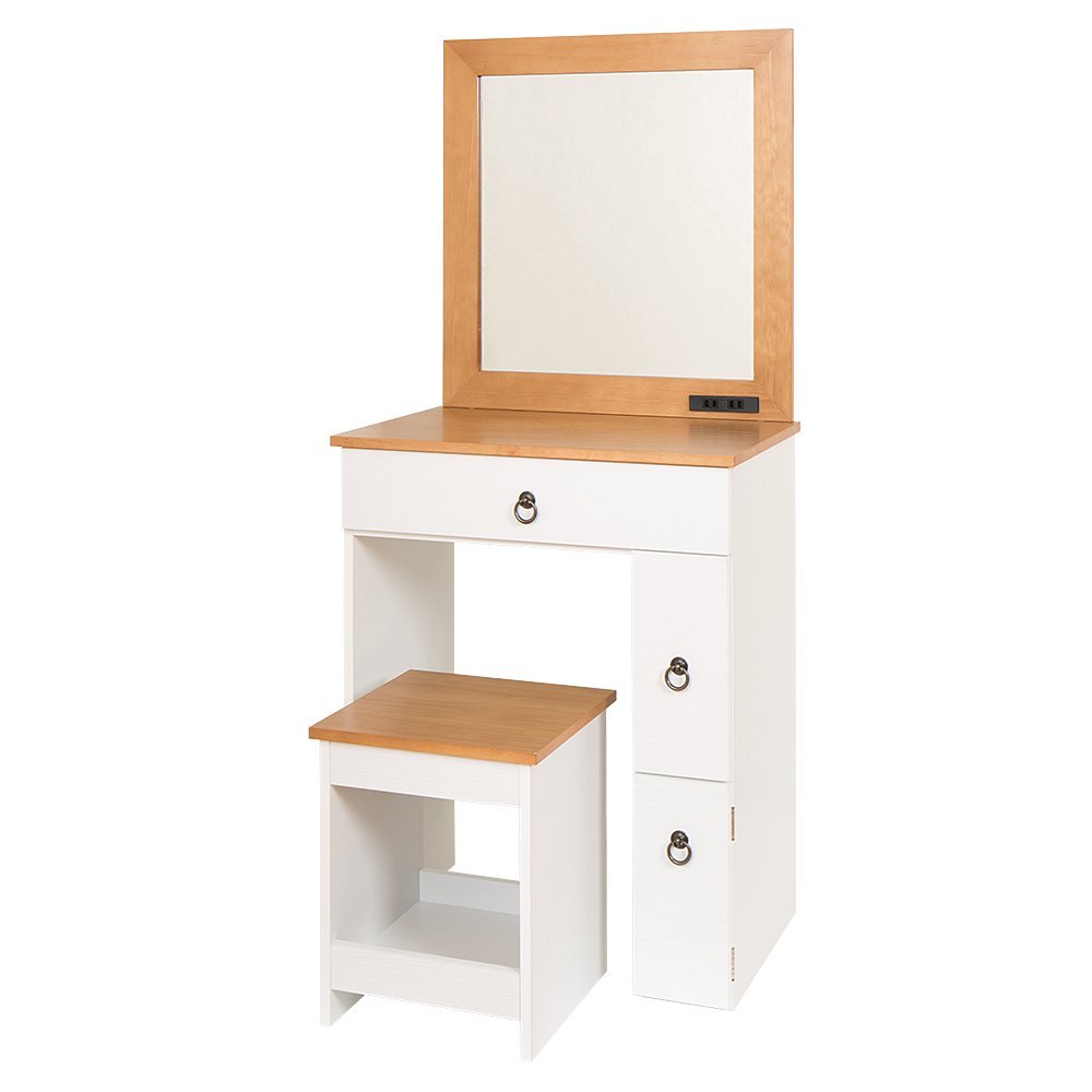 カントリー調ドレッサー&スツール 楽天市場】三面鏡 ドレッサー スツールセット カントリー調