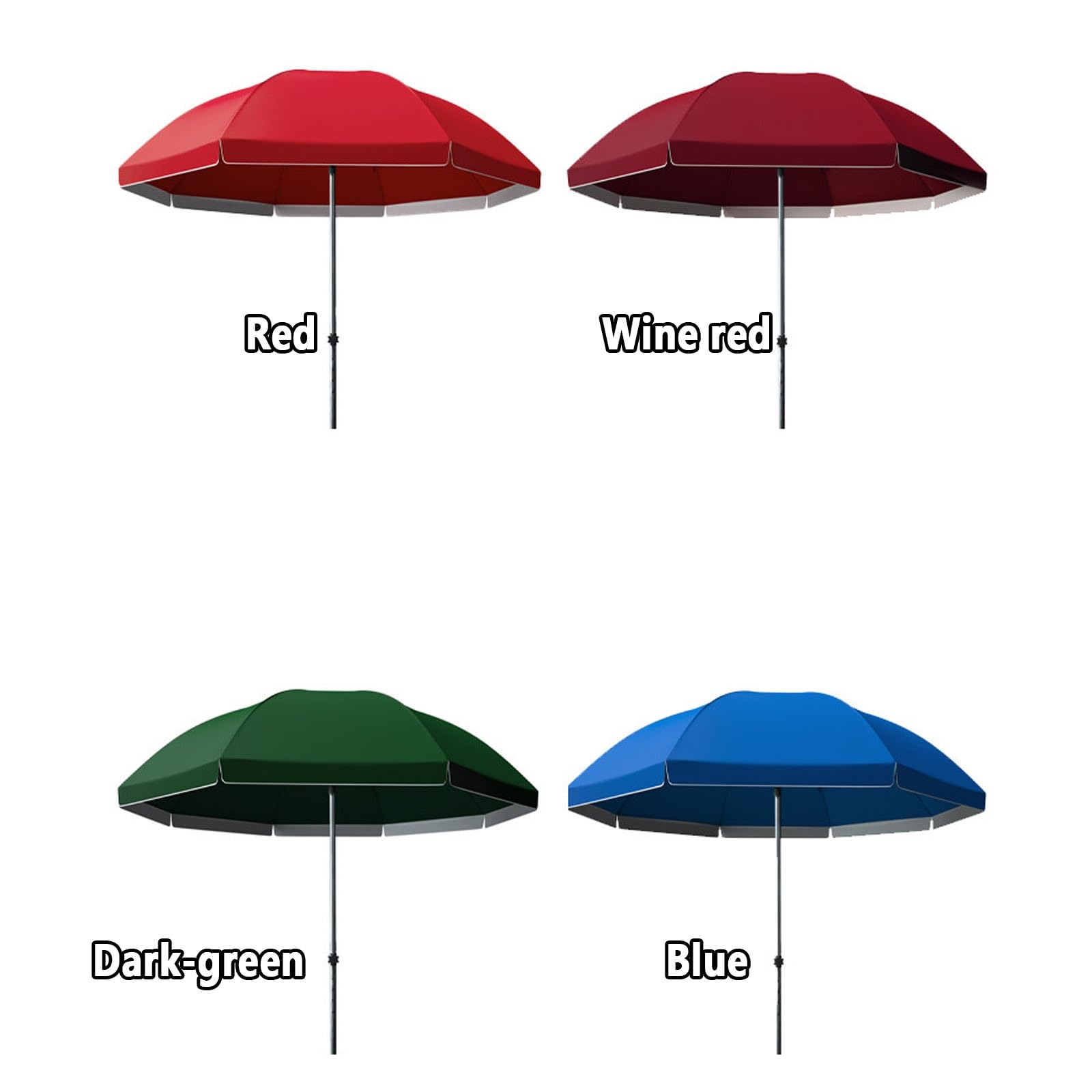 Parasol słoneczny, parasol rynkowy, 2,6/2,8/3/3,2 m, torba do przenoszenia, regulowana wysokość, kompatybilny ze stołem, wiatroszczelny, 1 szt., wodoodporny, patio, ogród, plaża, basen, podwórko