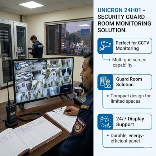 Image of UNICRON 32 Inch Non SMART TV, HD Ready LED Television for Home, Gaming, Office, Restaurant & Security Monitoring with 30W Sound with Bazel Less Design TE
