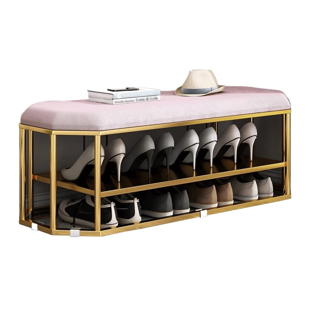 Tabouret à langer gris double niveau pour éliminer le désordre des chaussures dans l'entrée