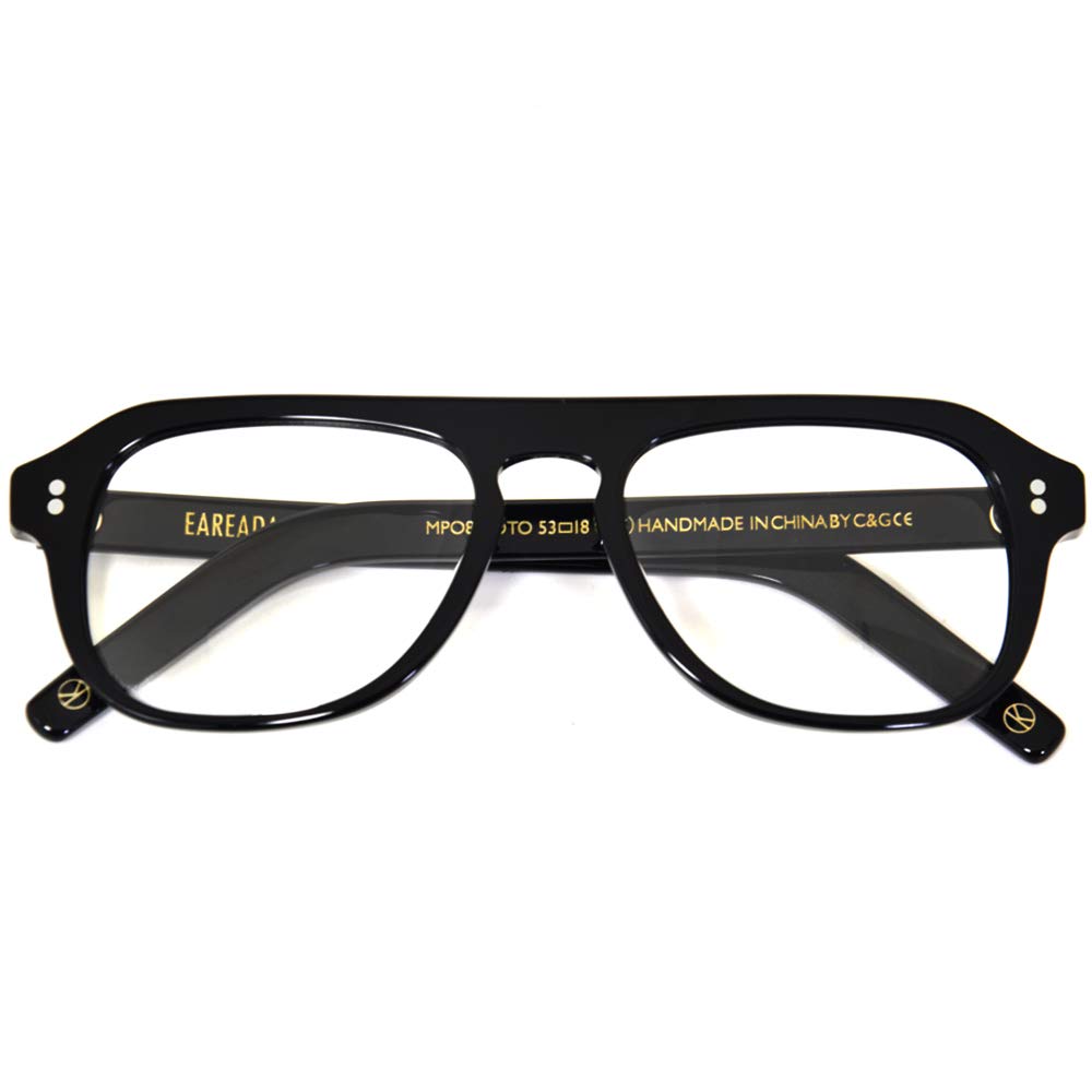 Eareada Men Vintage Aviator Eyeglasses Kingsman Glasses MPO848DTO Acetate Frames Clear Lens Glasses…