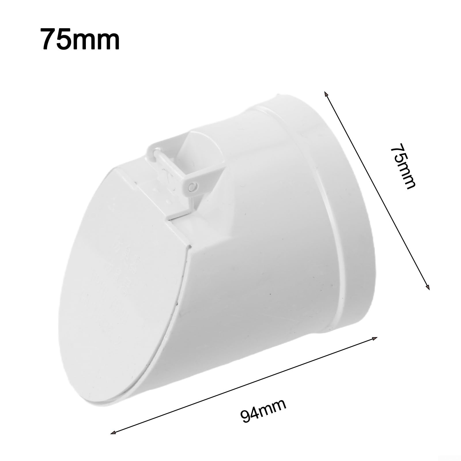 Tubo de drenaje de PVC para desagües de piso con tapa de válvula de desplazamiento de cierre automático, con sistemas de drenaje que incluyen lavabos de captura (75 mm)