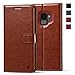Produktbild KILINO Samsung Galaxy S9 Hülle [PU Leder][RFID Blocker][Schützt vor Stößen][Kartenfach][Standfunktion] Handyhülle Klapphüllen Handytasche Schutzhülle Lederhülle Flip Cover Case (Braun)