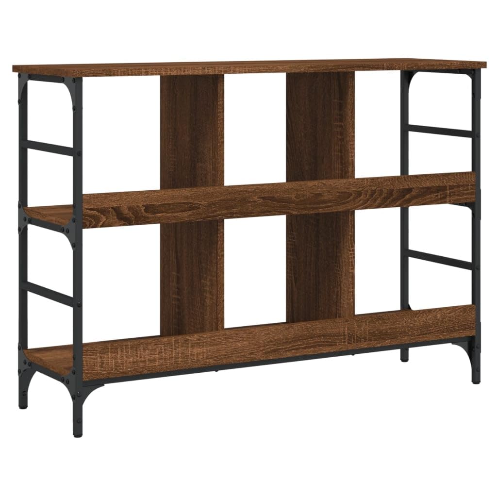 Credenza marrone effetto rovere, 102 x 32 x 73,5 cm