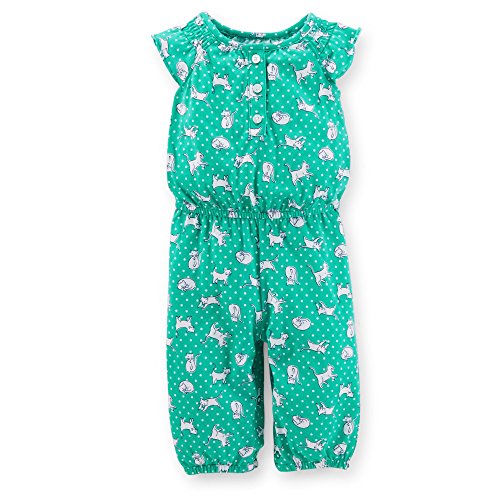 carter's baby girls jersey jumpsuit