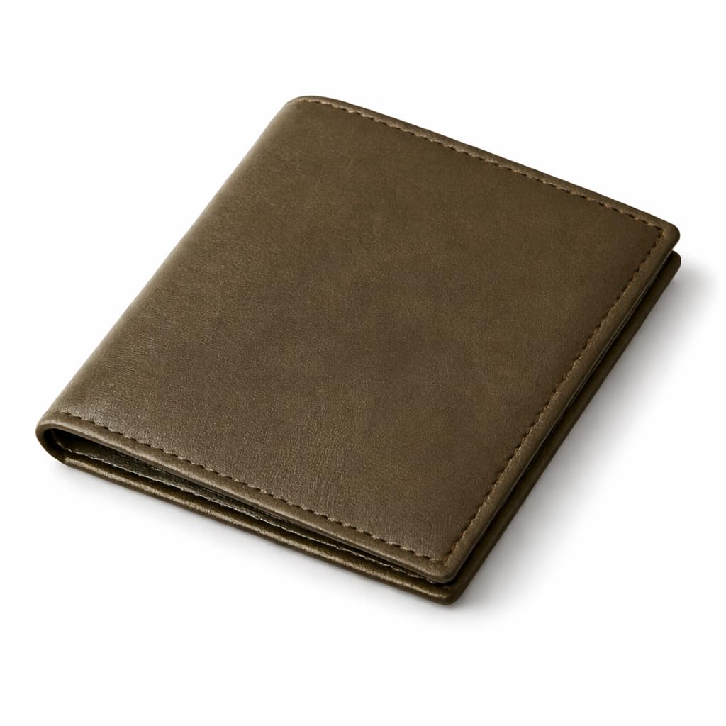 VEMILIO Genuine Leather RFID Wallet for Men & Women | Stylish Bifold Wallet with 6 Card Slots | Slim & Compact Money Purse (Olive Green)-image-31