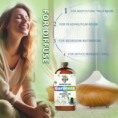 Image of Gardenia Essential Oil for Diffuser Massage, Gardenia Oil 8 fl oz