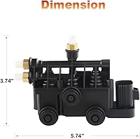 Vista 6 de JDMON Suministro de bloque de válvula de suspensión de aire compatible con Range Rover 2006-2013 Land Rover Discovery 3/LR3 2005-2009 4/LR4