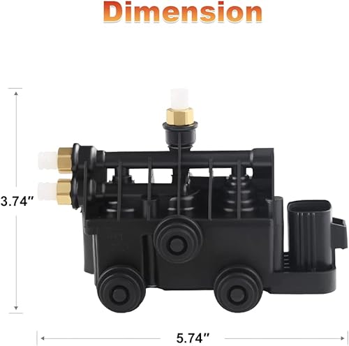Miniatura 6 de JDMON Suministro de bloque de válvula de suspensión de aire compatible con Range Rover 2006-2013 Land Rover Discovery 3LR3 2005-2009 4LR4 2010-2015
