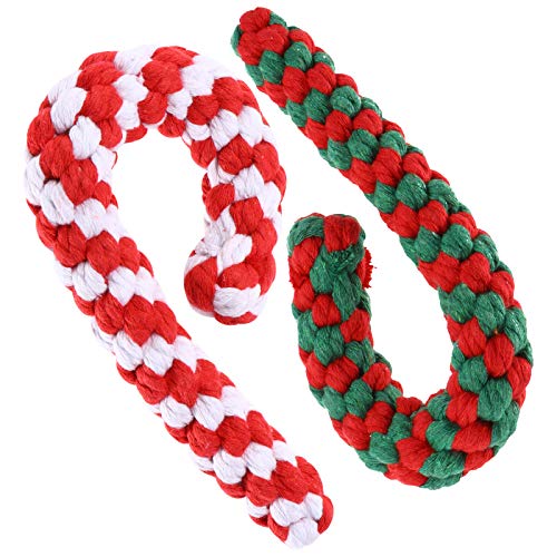 Brinquedo para cães de estimação - 2 peças de brinquedo molar para cães de mastigar corda de algodão