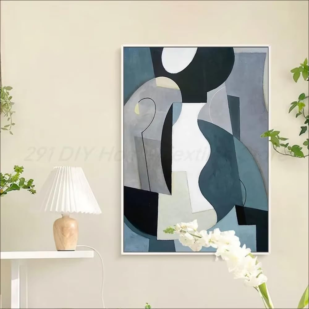 DFZEWKI Abstract Colors Combination Geometric Poster Anime Poster Wall Art Painting Study Wall Decor(30x40cm(12x16in)/No frame)