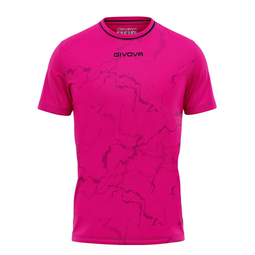 Givova Shirt Grafite Interlock Fuxia/Nero Tg. L - 4