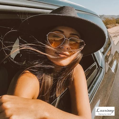 Retro Heart Sunglasses Polarized for Women Men Heart Shaped Glasses Metal Frame Spring Hinge3