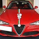 alfa romeo 156 emblem motorhaube Material: Dieser Motorhaube Aufkleber ist aus hochwertiges PVC Material besteht, wasserdicht, nicht vergilbt und hält länger