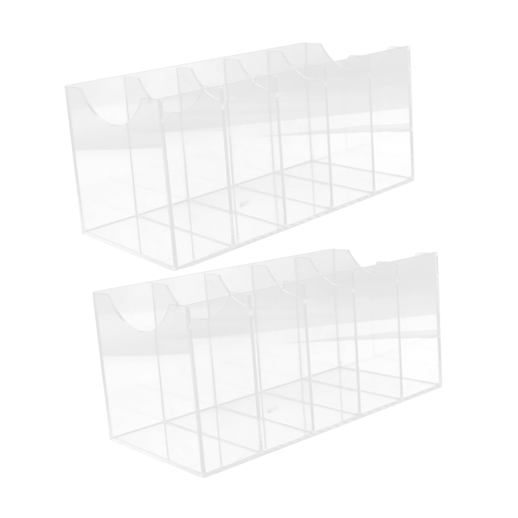 Hemobllo 2 Pezzi Organizer per Cinture Porta Cinture in Acrilico a 5 Scomparti Trasparente per Cravatte e Cintura per Cassetto e Esposizione in Negozio