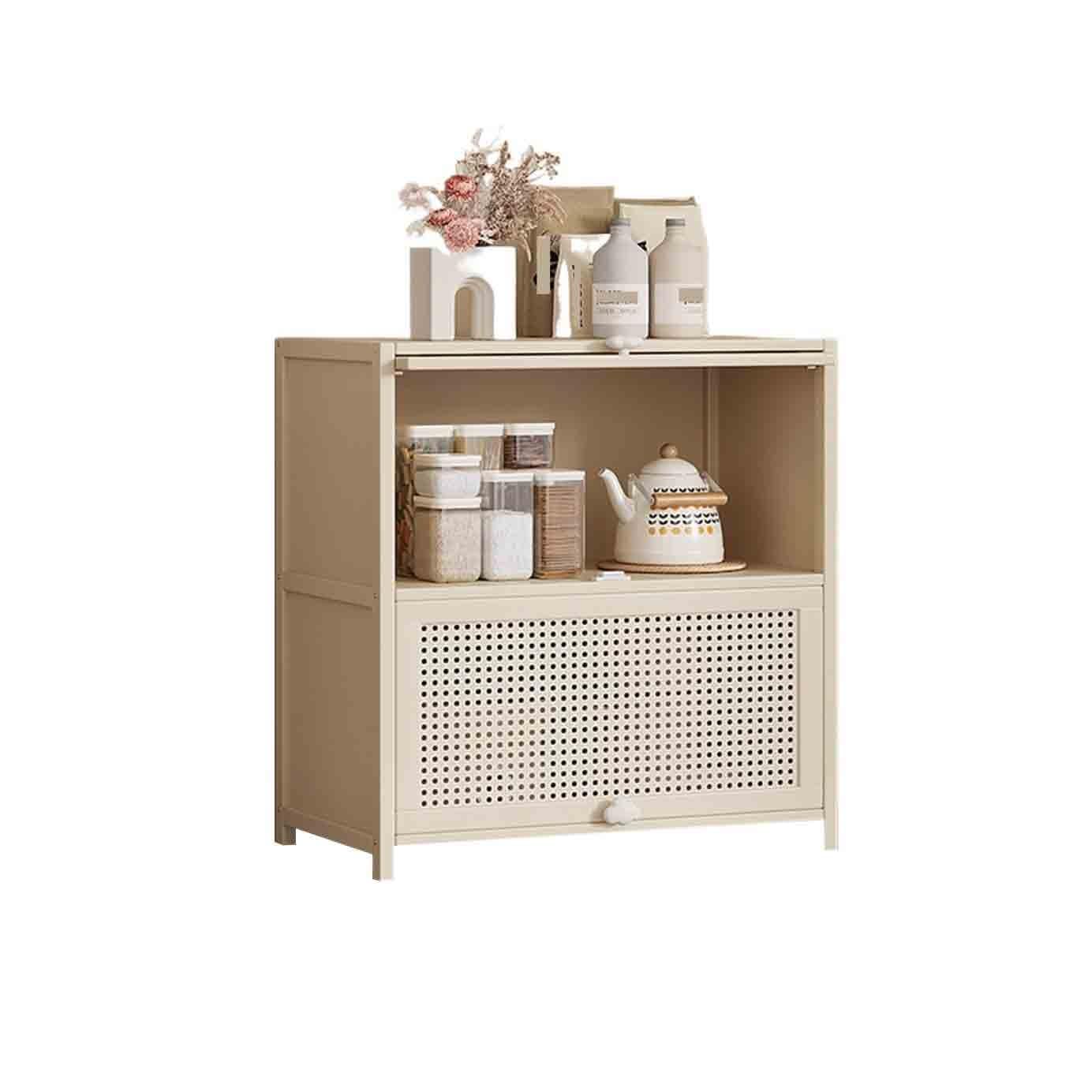 CWCQGH Low Two-tier Kitchen Sideboard with Storage Compartments for Coffee and Tea Hallway (Small)