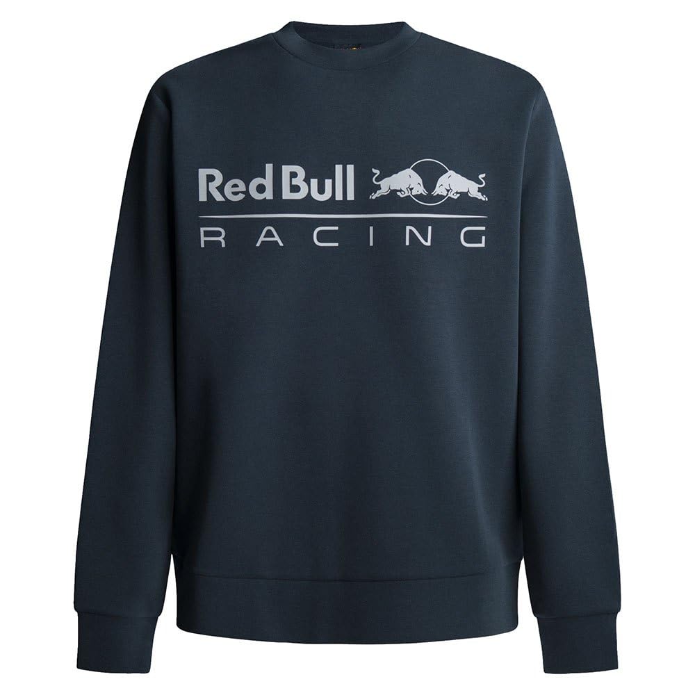 Red Bull Racing X Pepe Jeans Men's RBR TEAM LOGO CREW Sweatshirt, Blue (DULWICH BLUE), XL