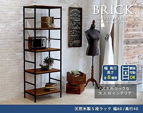 Amazon｜住まいスタイル 「ブリック」ラックシリーズ5段タイプ (幅60.5 