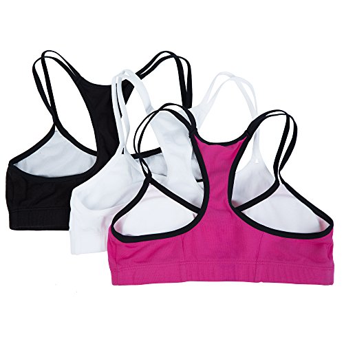Image of Fruit of the Loom Girls' Cotton Spaghetti Strap Sport Bra