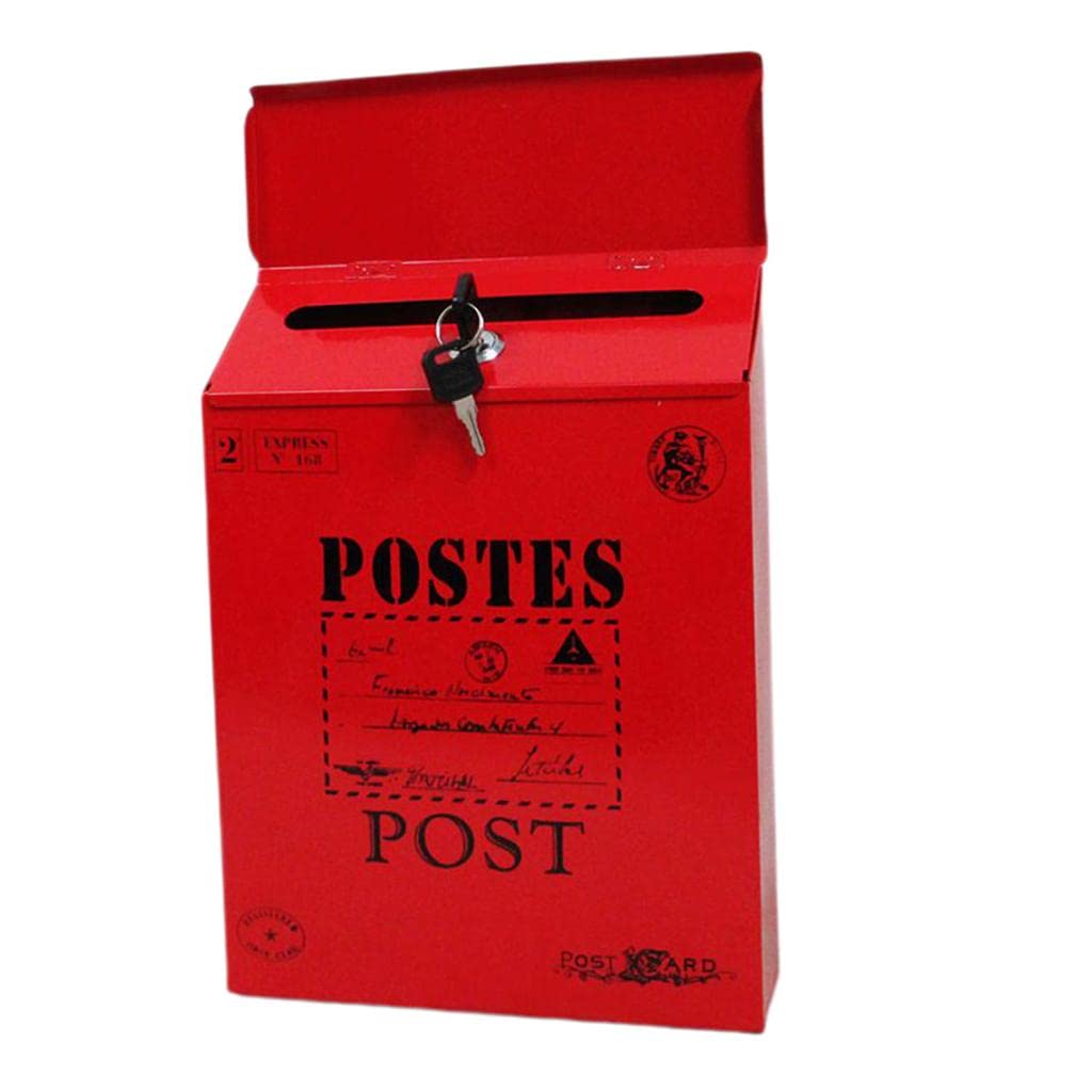 Creative Iron Mail/Letter/Post/Newspaper Holder Box Bright Red_Big Letters |Home & Garden | Home Improvement-image-37