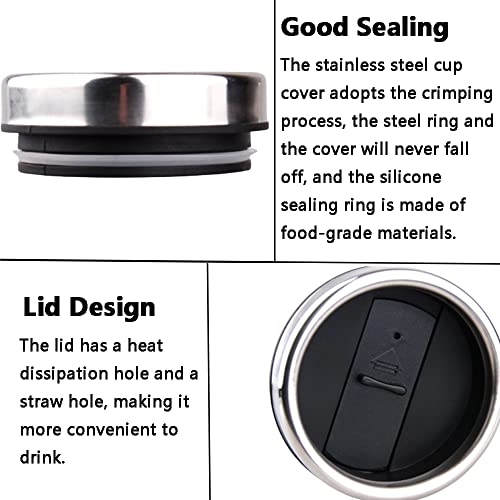 TOTMOX Auto Wasserkocher, 400ml 12V Tragbare Elektroauto Reise Thermoskanne Edelstahl Mini Travel Cup Auto Elektrokessel Auto Zigarettenanzünder beheizter Wasserbecher, Schwarz