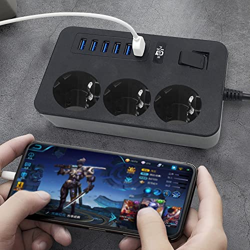 SIDAKE Ciabatta Multipresa, con 3 Prese