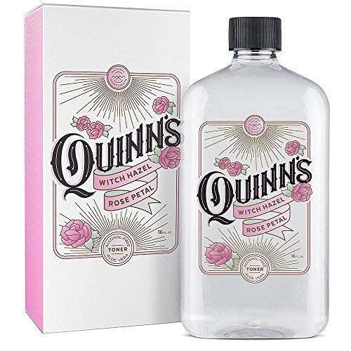 Quinn’s Alcohol Free Witch Hazel 16 ounce Rose Petal and Aloe Vera Natural