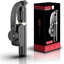 WISTAR Gimbal Stabilizer for Smartphone with Extendable Bluetooth Selfie Stick and Tripod, Multifunction Remote 360 Degree Automatic Rotation, for iPhone/Android Q08