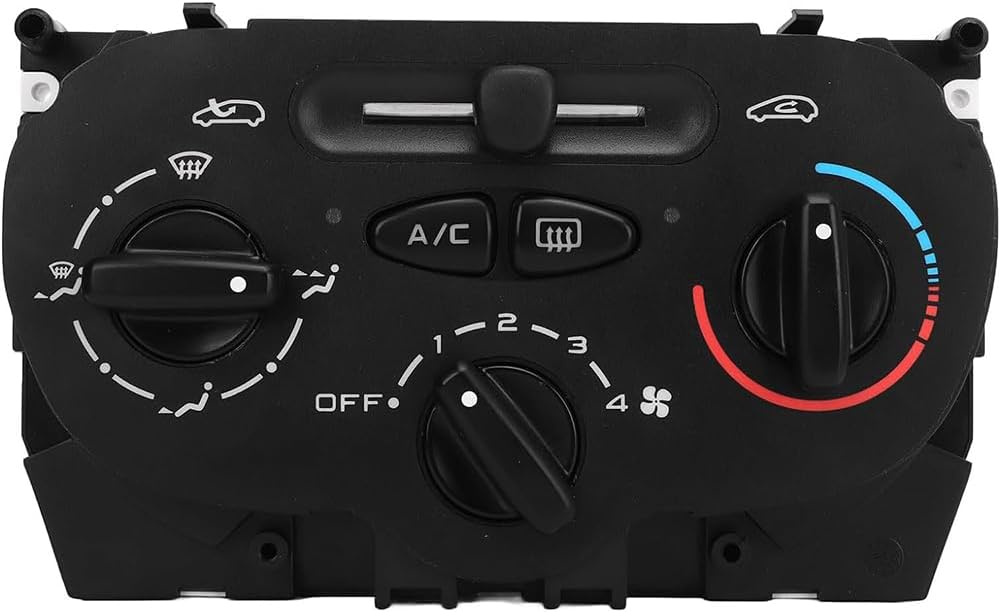 Ac Climate Controller Panel Air Conditioning Switch Control Panel Replacement for Peugeot 206 207 6451Wc