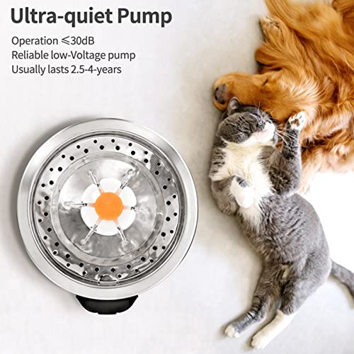 Fuente de Agua para Gatos de Acero Inoxidable 2.5L miniatura 4