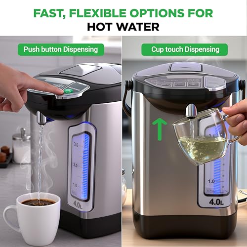 Image of NutriChef Hot Water Dispenser, 4L Water Boiler and Warmer