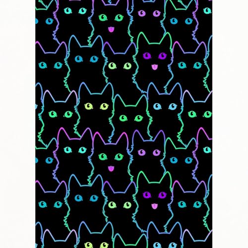 Cartas de póker estándar con diseño de gato negro miniatura 2