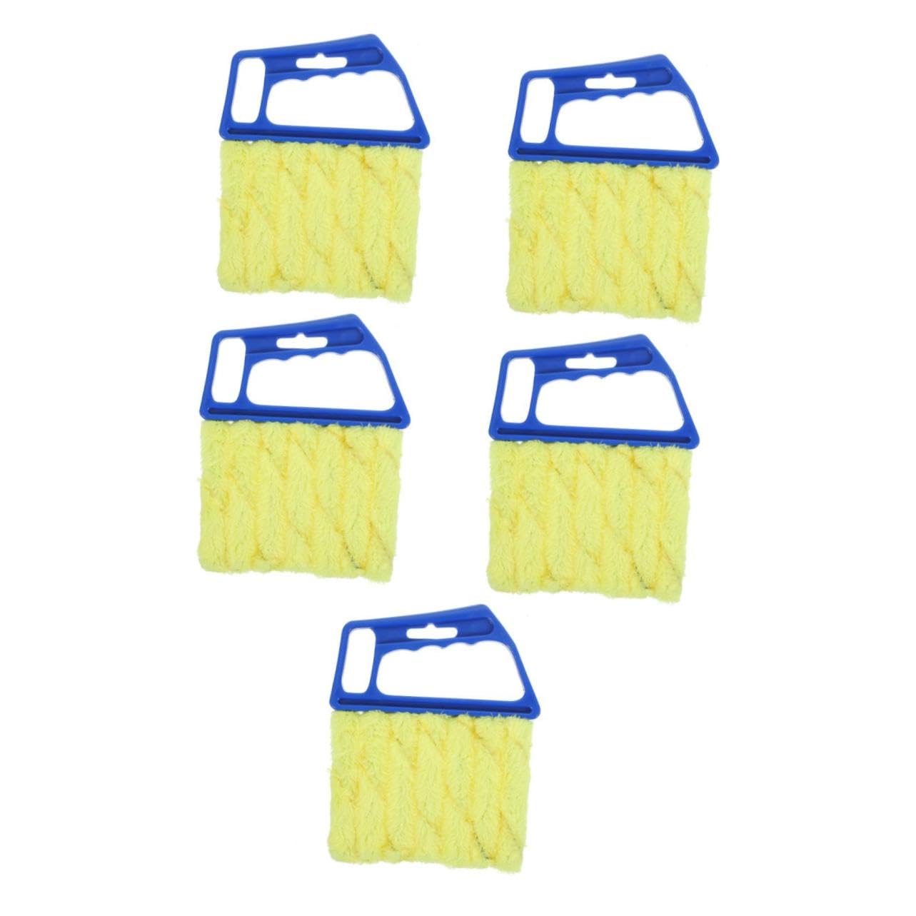 FRCOLOR 5pezzi Spazzola Per Pulizia Tapparelle e Finestre Strumento Versatile Per Rimuovere Polvere Da Persiane e Condizionatori Pulizia Casa e Ufficio