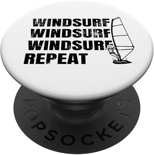 Windsurf Repeat Windsurfing Enthusiast PopSockets Standard PopGrip