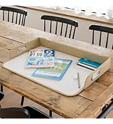 【3点セット×4】テーブル(ホワイト)・マット(ベージュ)・マット(黒) Amazon.co.jp: 山善(YAMAZEN) デスクマット テーブルマット トレー