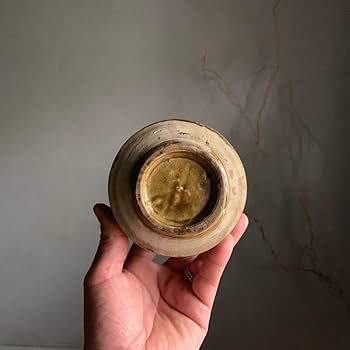 Amazon.co.jp: 壺屋焼 緑釉掛 火入 筒茶碗 古美術 古琉球 琉球