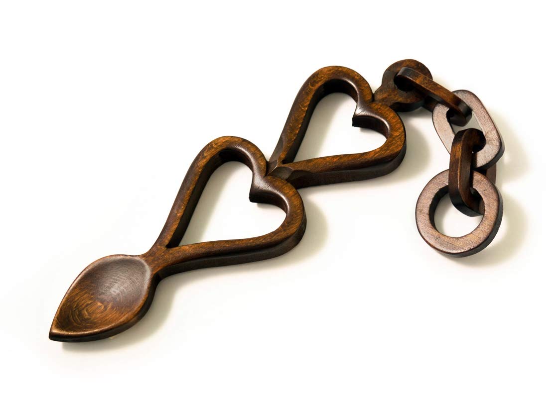 Cwtch Love Spoon - Hand-carved Welsh Lovespoons