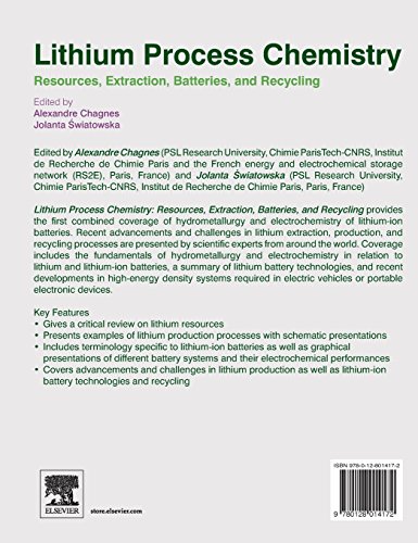 Lithium Process Chemistry: Resources, Extraction, Batteries, And Recycling #TOP1