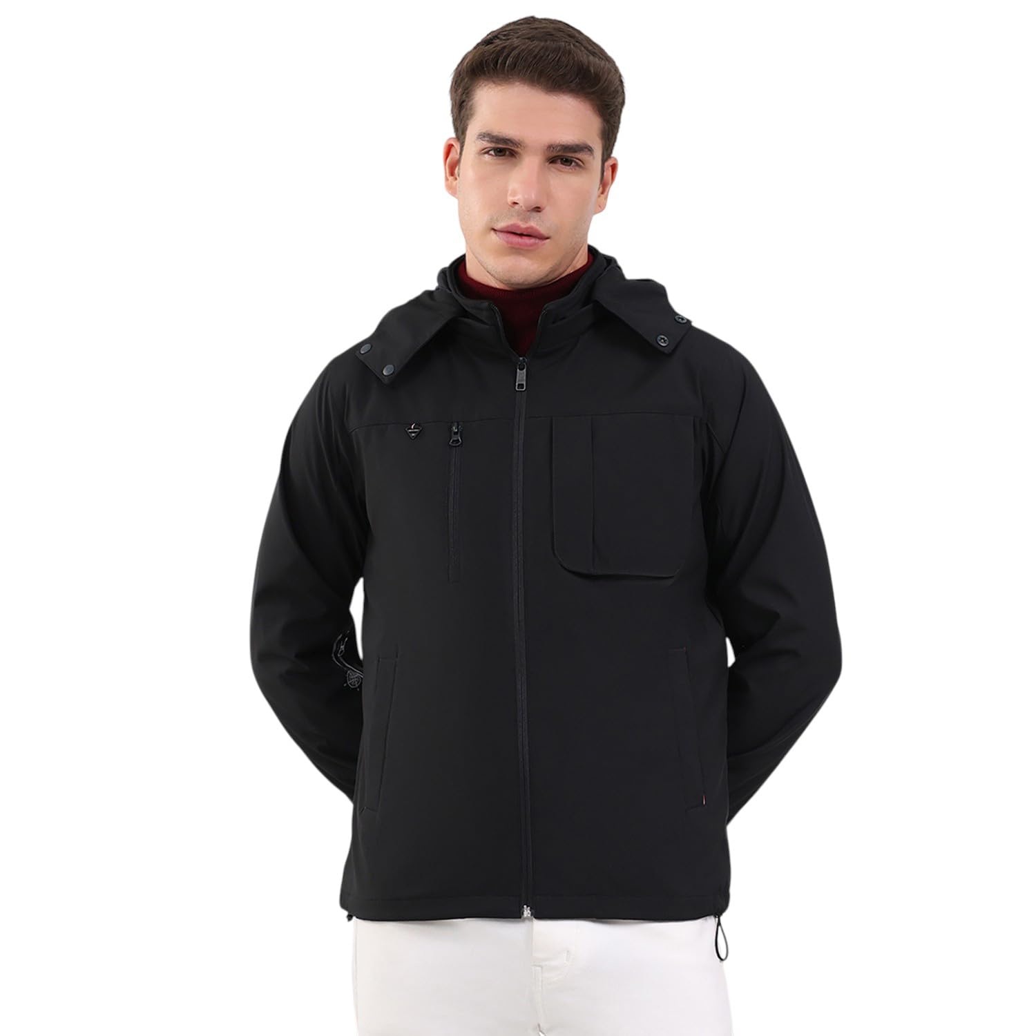 monte carlo Men Regular Fit Solid Hooded Neck Side Pocket Zipper Closure Full Sleeve Winter Jacket | Full Sleeve Zipper Jacket | Winter Wear For Men (Pack 1)-picture-32