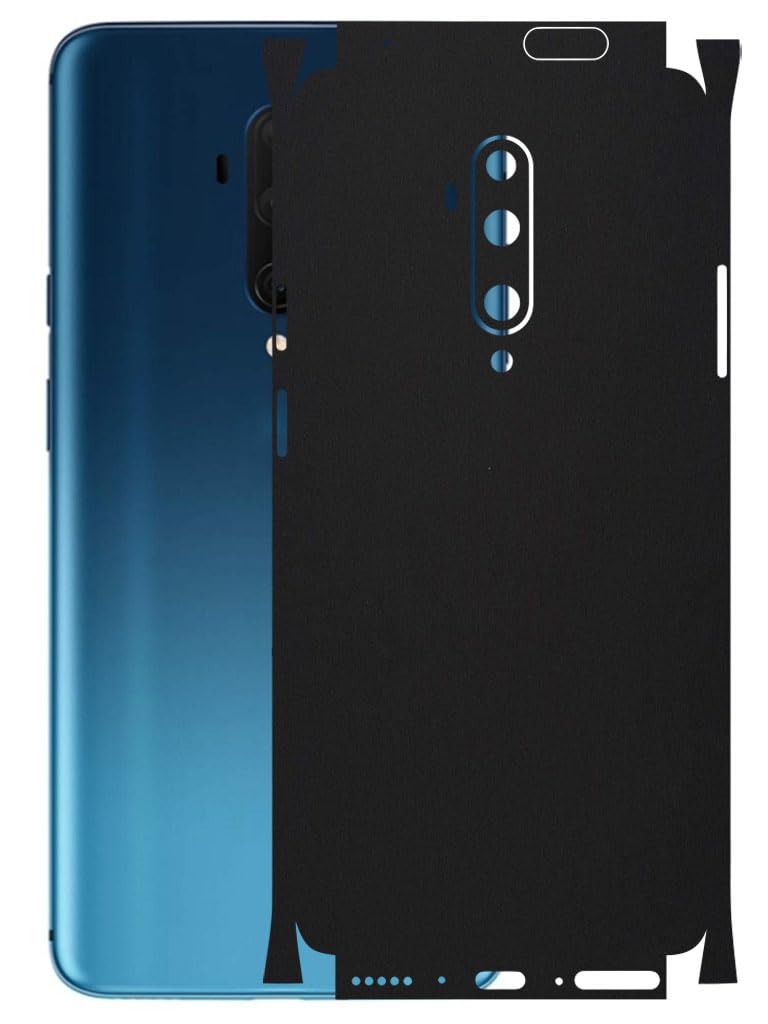 AtOdds - Full Body Back Screen Guard Protector Film - Lamination Wrap Skin Sticker for OnePlus 7T Pro | Scratchproof Matte Finish (Design - Matte Black)-image-18