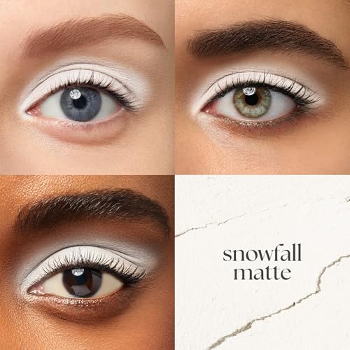 Image of Julep Eyeshadow 101 Cream-to-Powder Waterproof Shadow Stick - Snowfall Matte - Long-Lasting, Crease-Proof, White Matte Cream Eyeshadow with Built-in Smudger