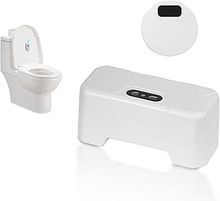 Automatic Toilet Flusher, Infrared Sensor Touchless Toilet Flusher Kit, Hands Free External Infrared Sensor Toilet Flusher, Waterproof and Easy Installation