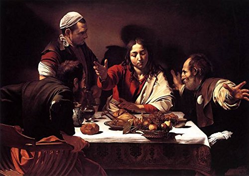Imagekind Wall Art Print Entitled Caravaggio Supper at Emmaus 2 by Leo KL | 23 x 16